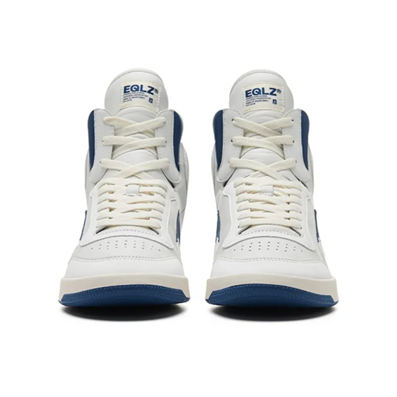 EQLZ EQUALIZER 1970 Lightweight High Top Vintage Basketball Shoes Unisex Campus Blue-4