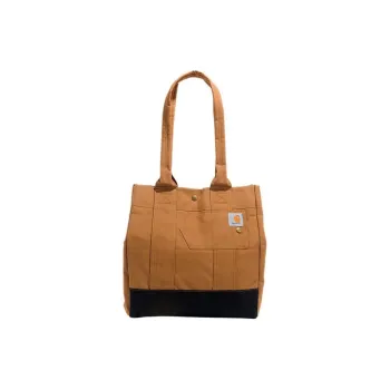 Carhartt Polyester Tote Bag Shopping Bag Handbag Unisex Brown & Black