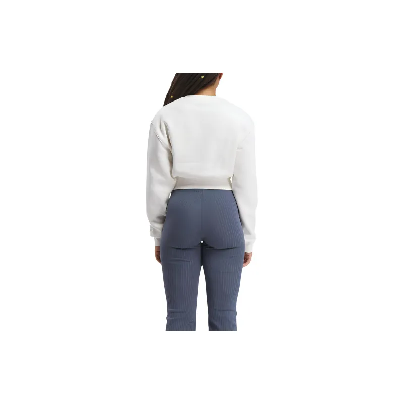 Reebok Classics Wardrobe Essentials Fleece Coverup Sweatshirt Women's White-1