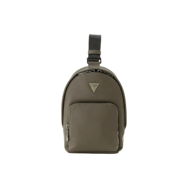 GUESS Polyurethane Crossbody Bag Shoulder Bag Mini Men's Khaki-0