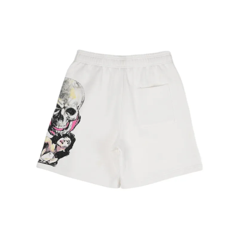 Revenge Casual Shorts Unisex White-1