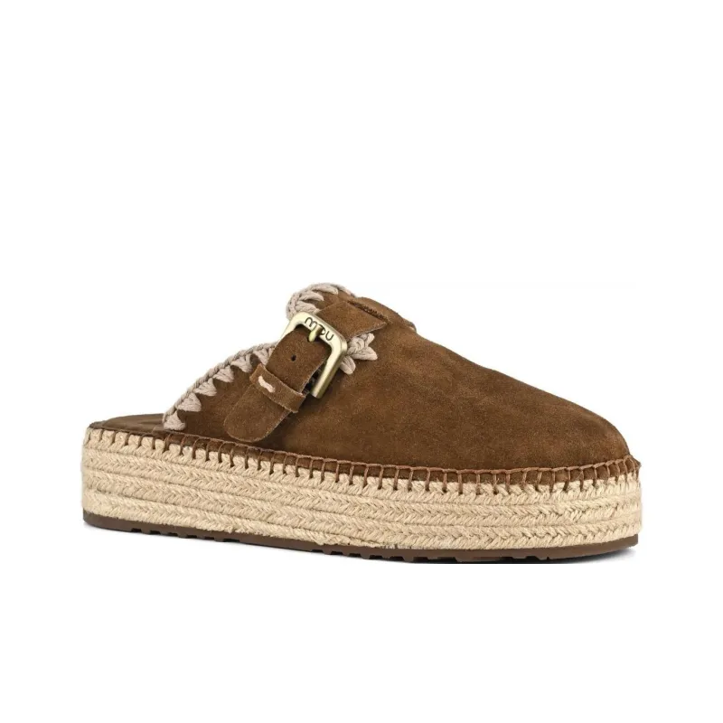 MOU Closed Toe Slippers Women's Brown-2