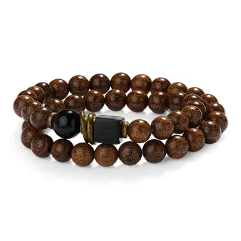 AGOVSKI Golden Sandalwood Bracelets Unisex