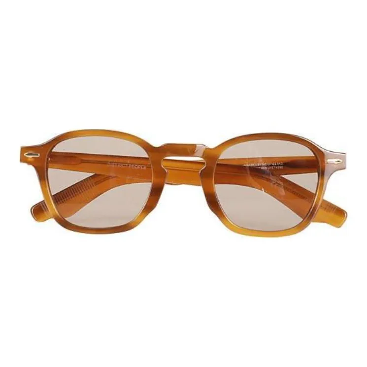 District Vision Acetate Butterfly Sunglasses Unisex Brown-1