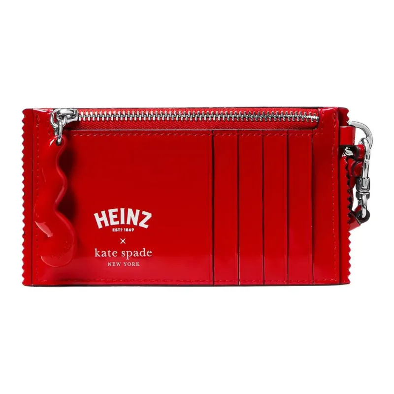 Kate Spade Heinz Patent Leather Card Holder Women's Red-1