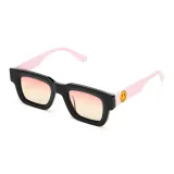 Black Frame with Gradient Pink Lens
