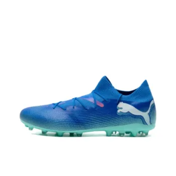 PUMA FUTURE 7 MATCH MG Rubber Short Studs Artificial Ground Wear Resistant Soccer Shoes Men's Blue