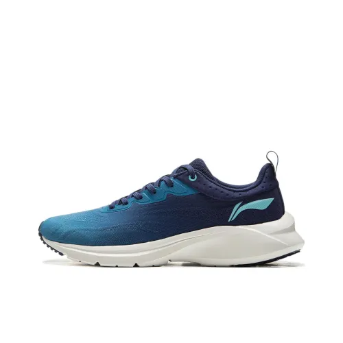 LINING YunQue Running Shoes Men Low-Top Waterfall Blue/Deep Battleship Blue