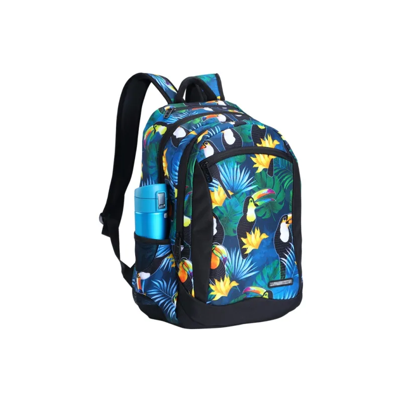 Uniker Polyester Backpack Medium Size Unisex Multicolor-14