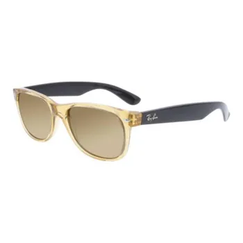 RayBan Plastic Square Sunglasses Men's Gold
