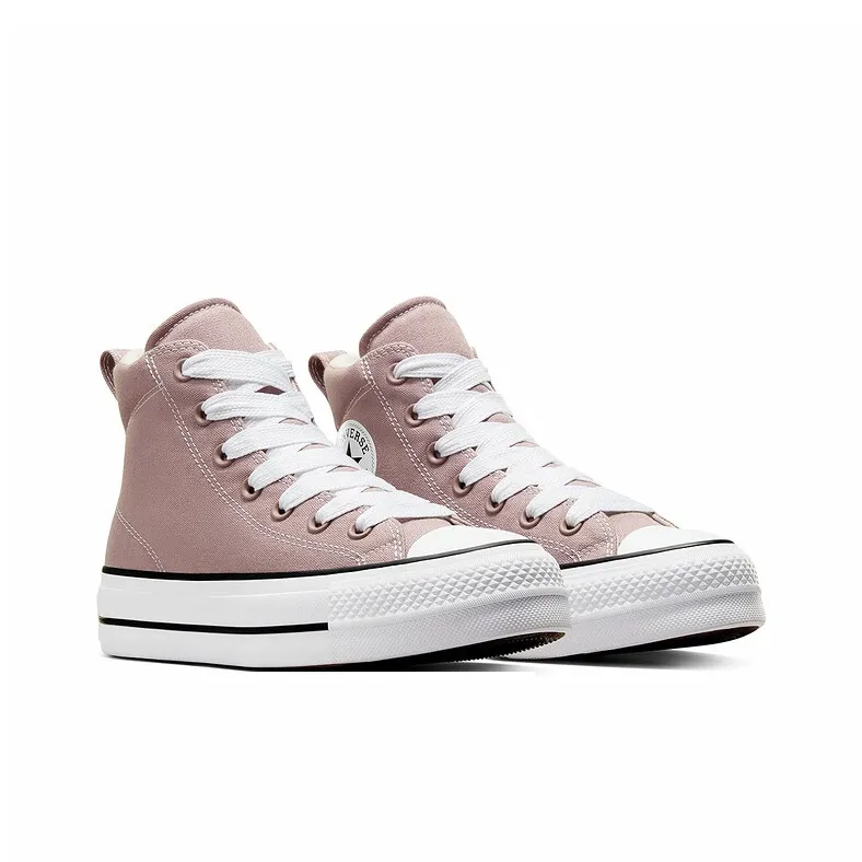 Converse Chuck Taylor All Star Slip Resistant Coverage High Top Canvas Shoes Women's Pink White-3