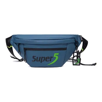 Super Five Polyester Water-Resistant Oxford Crossbody Bag Sling Bag Fanny Pack Unisex