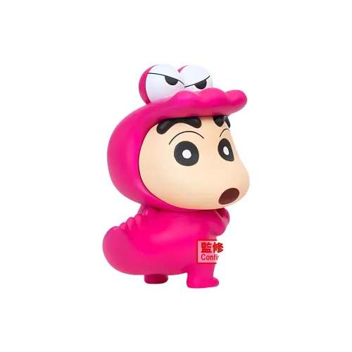 BANPRESTO Crayon Shin chan Fluffy Puffy Shinnosuke Nohara & Dinosaur WANIYAMASAN Ver. Bonus Gifts