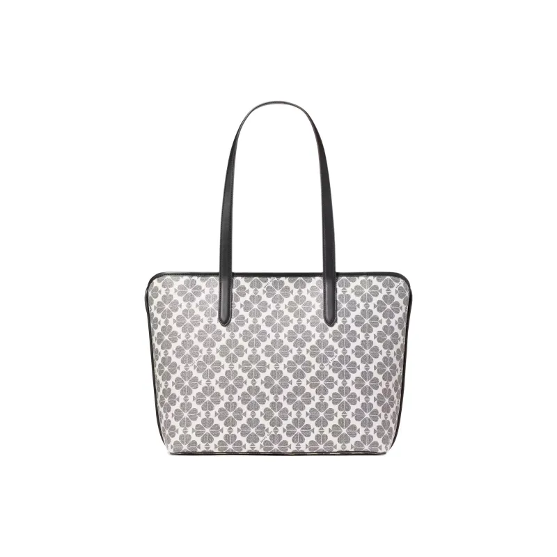 Kate Spade PVC Tote Bag, Shopping Bag, Shoulder Bag, Handbag Women's Black & Multicolor-2