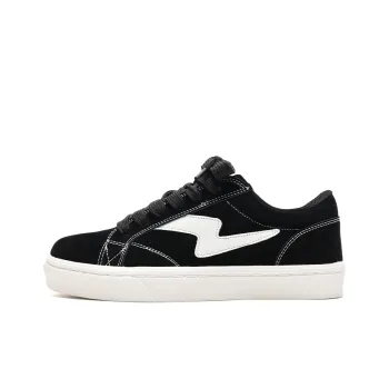 Circle Small Cushioning Coverage Lightweight Breathable Slip-Resistant Low-Top Canvas Shoes Unisex Black