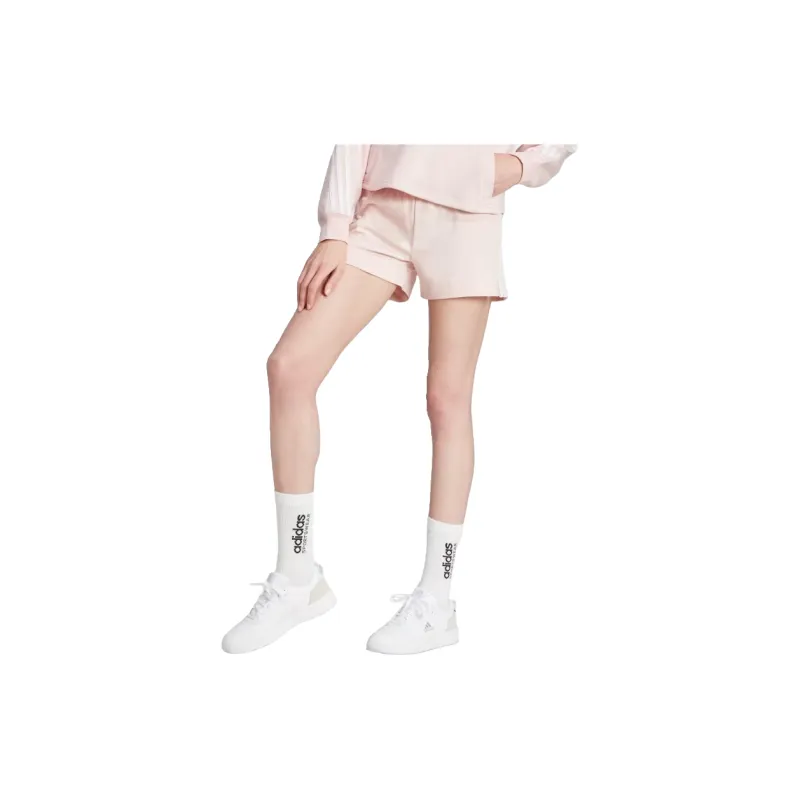 Adidas ESSENTIALS SLIM 3-STRIPES SHORTS Casual Shorts Women's Sand Pink-1