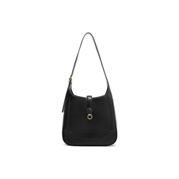 BELLE Premium Texture Shoulder Bag Women's Solid Color Plain