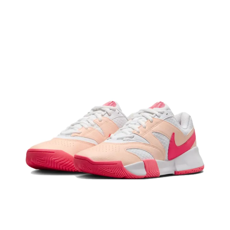 Nike Court Lite 4 White Crimson Tint Aster Pink Hot Punch Women's-2
