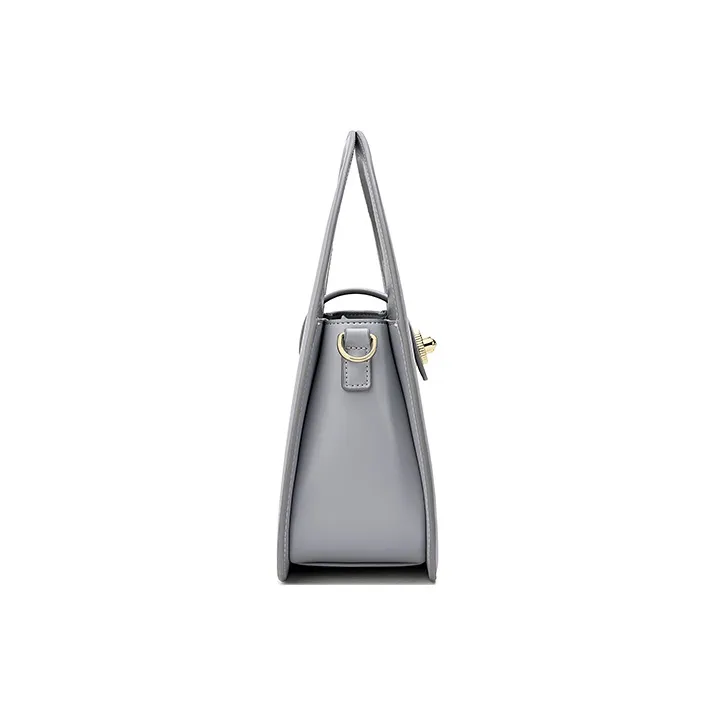 Ancient Yi Xi Cow Leather Niche Vintage Cheongsam Shoulder Bag Handbag Women's Light Dusty Purple-3