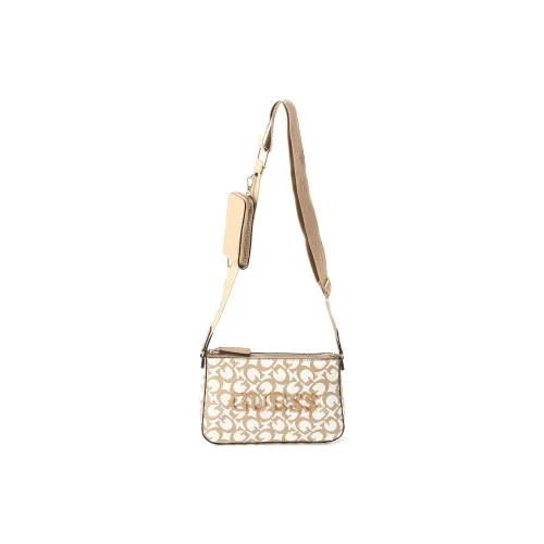 GUESS Polyurethane Crossbody Bag Shoulder Bag Mini Women's Beige