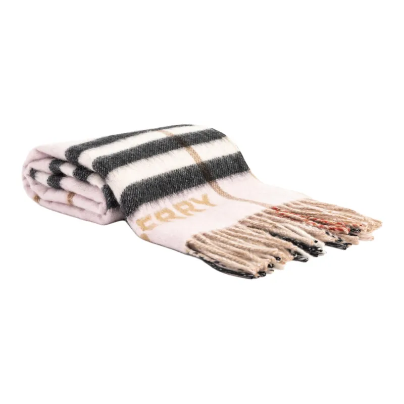 Burberry Cashmere Knit Scarves Unisex Umber-3