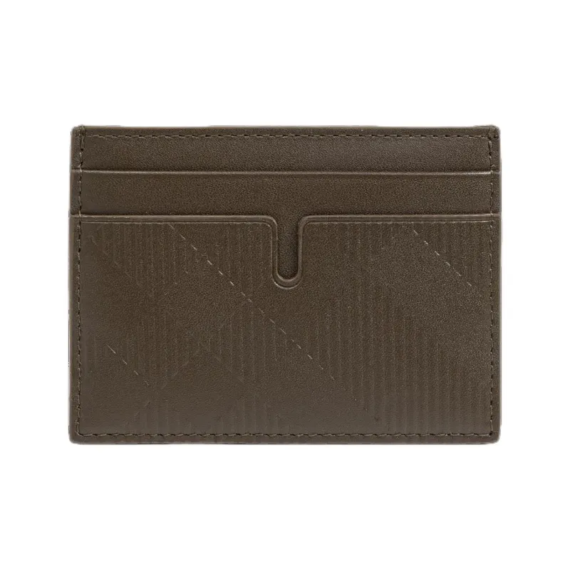 Burberry Check-pattern Leather Card Holder-0