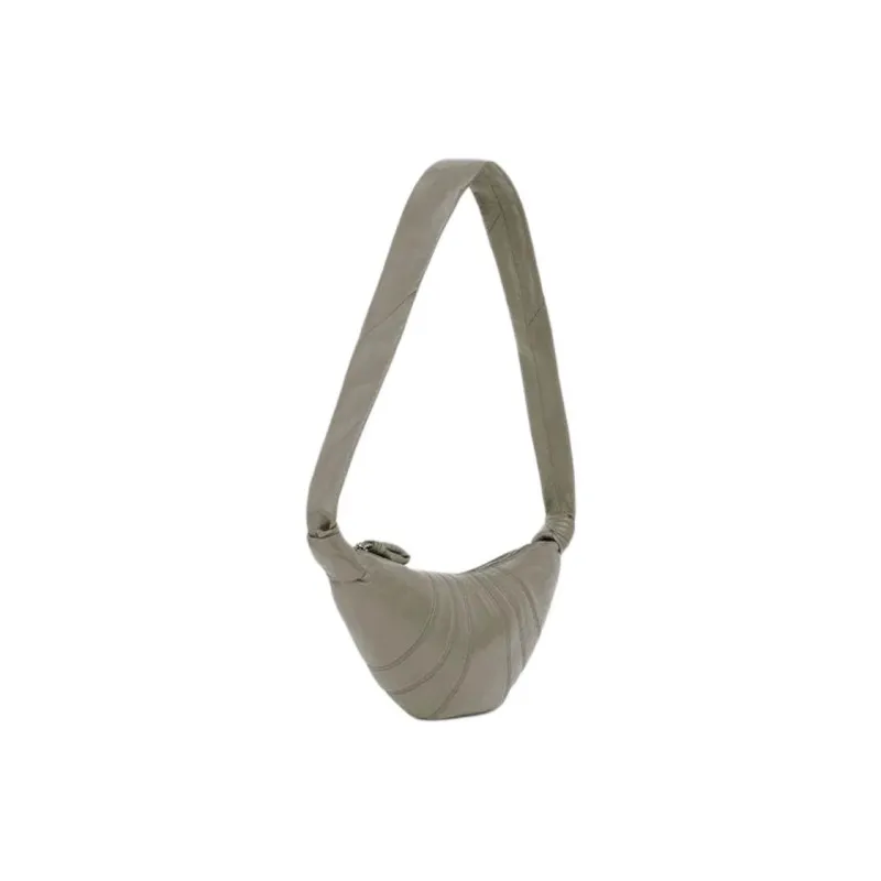 Lemaire Croissant Series Sheepskin Shoulder Bag Women's Dark Green-1
