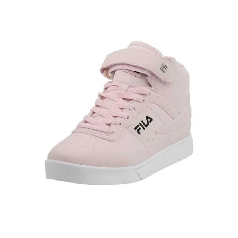FILA Vulc 13 Shoes Cushioning Wear-Resistant High-Top Skateboard Shoes Women's Pink-2
