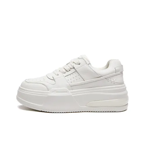 MALEMONKEY Casual Shoes Women's Low-Top White