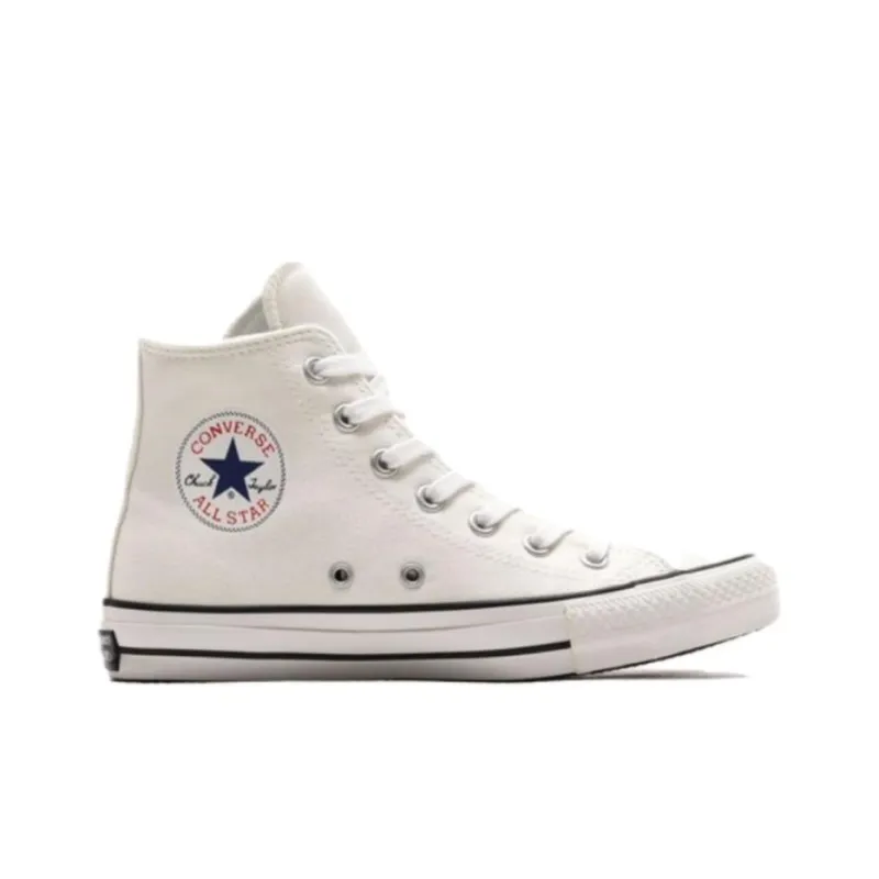 Converse All Star 100 Colors Hi Abrasion Resistant Cushioning Low Top Canvas Shoes Unisex White-1