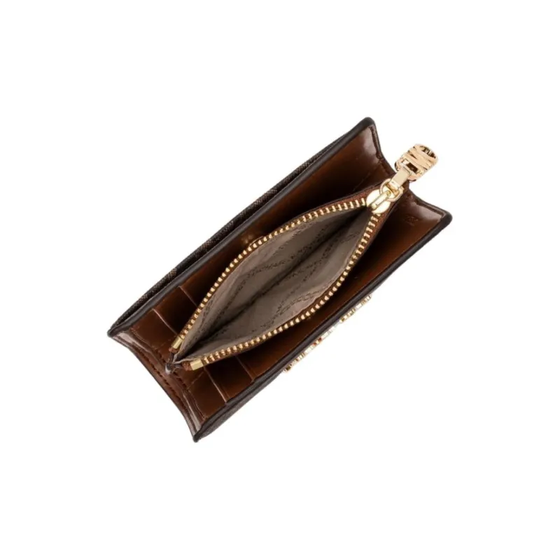 MICHAEL KORS PVC Coated Polyester Wallet Medium Size Women's Brown-4