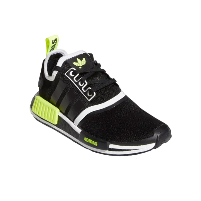 Adidas NMD_R1 Big Kid 'Black Solar Yellow'-2