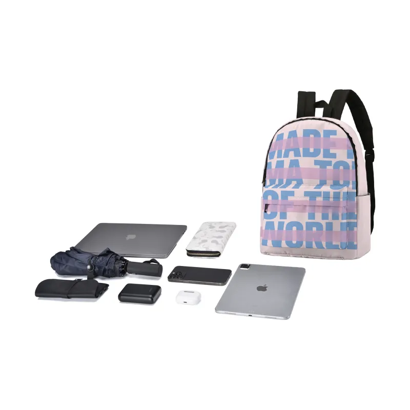 ONRF Polyester Backpack Unisex Pink-4