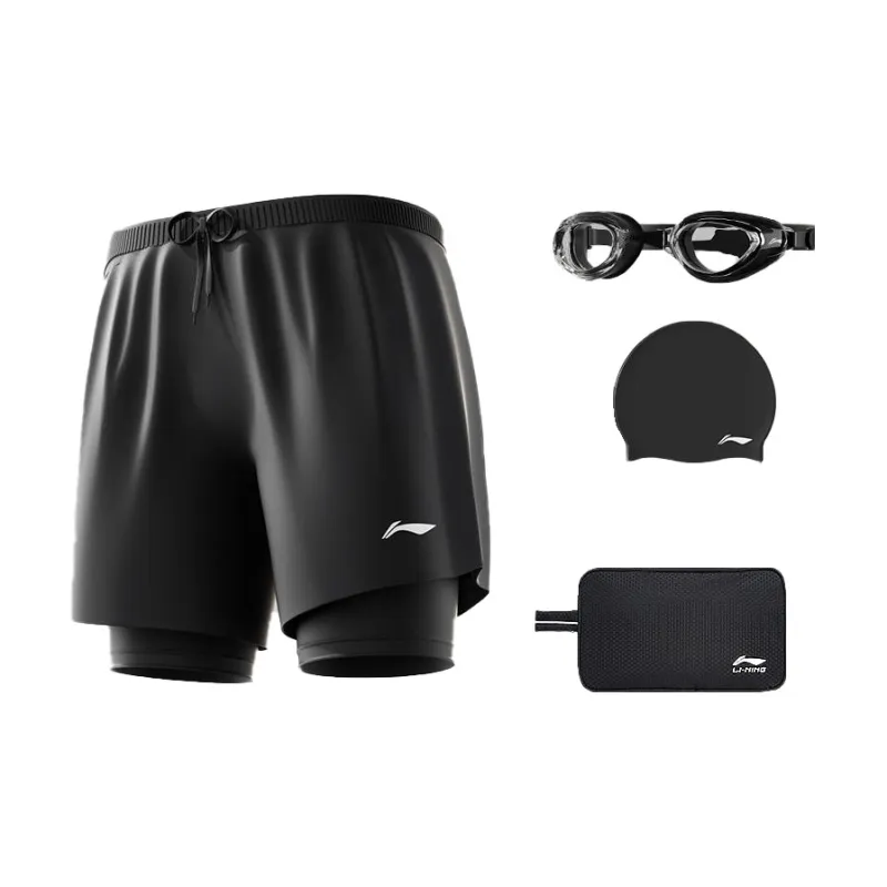 LiNing Swimming Sets Polyester Seaside Vacation Men's-9
