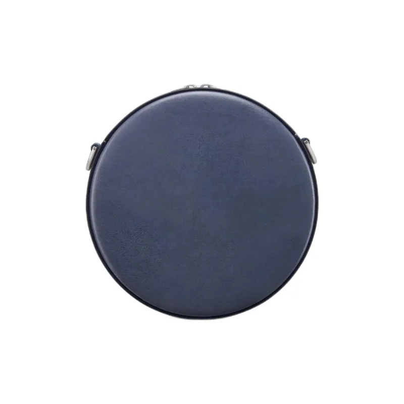 DIOR STONE ISLAND Smooth Cow Leather Small Round Bag, Shoulder Bag, Crossbody Bag Men's Blue-3
