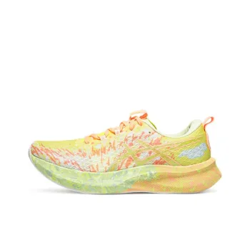 Asics NOOSA TRI 16 Breathable And Resilient Low-Top Long Distance Running Running Shoes Men's Yellow Green