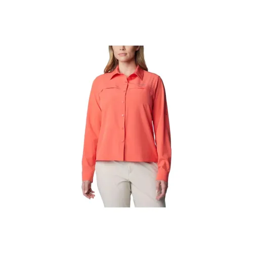 Columbia Summit Valley Shirts Women's Red