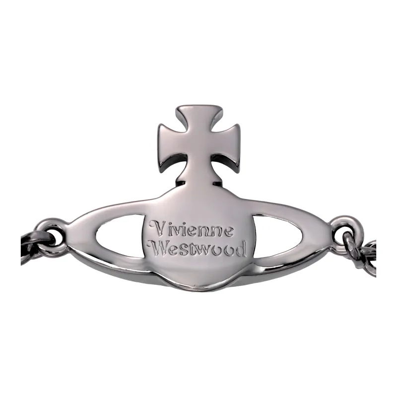 Vivienne Westwood Mayfair Black Crystal Bracelet - POIZON