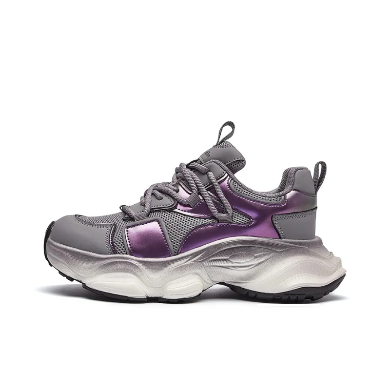 La Chapelle Breathable Height Increasing Low-Top Chunky Sneakers Women's-10