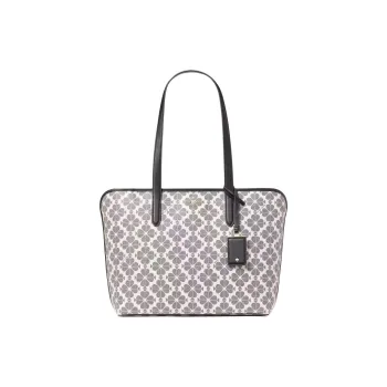 Kate Spade PVC Tote Bag, Shopping Bag, Shoulder Bag, Handbag Women's Black & Multicolor