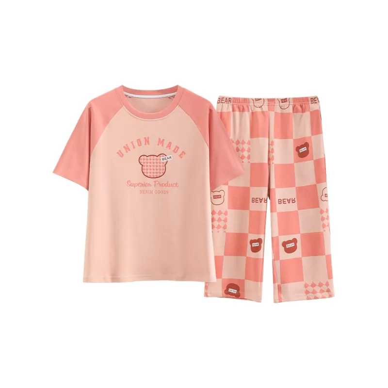 FENTENGCARE Pajama Set Women's Shrimp Pink-0