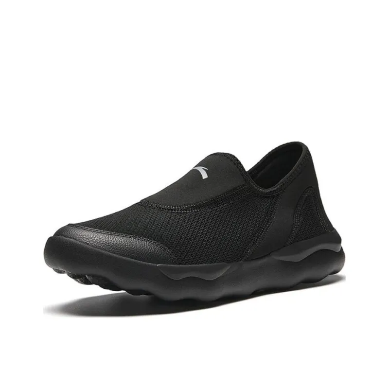 Anta Abrasion Resistant Low Top Training Shoes Unisex Black Gray-1