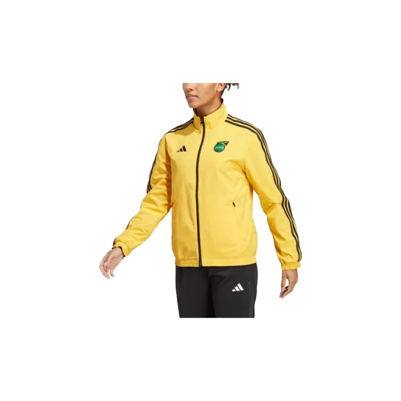 Adidas JAMAICA ANTHEM JACKET Jackets Coats Women's Deep Gold/Black-2