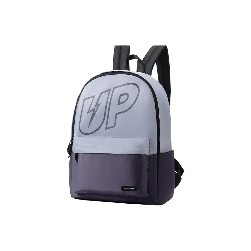 TURN UP Polyester Backpack Unisex Lavender-1