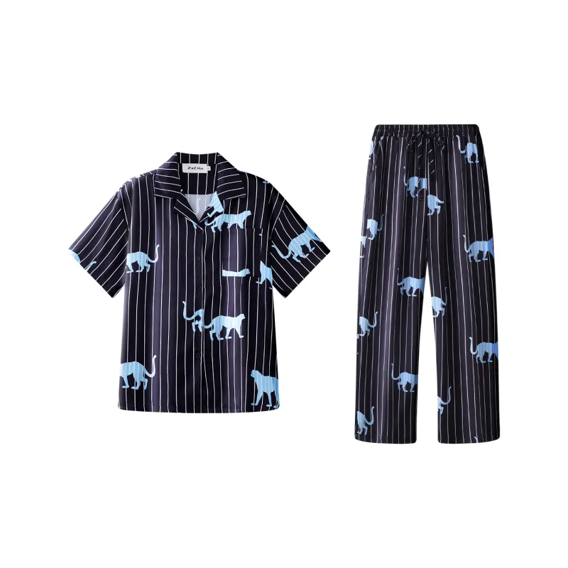 Wabi Town Pajama Set Women's Black-0
