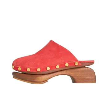 Staud Closed Toe Slippers 7.5cm Women's Red