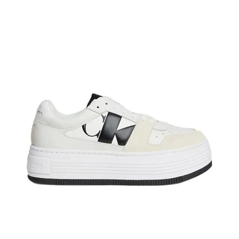 CKJ CALVIN KLEIN JEANS Low Top Casual Shoes Women's White-1