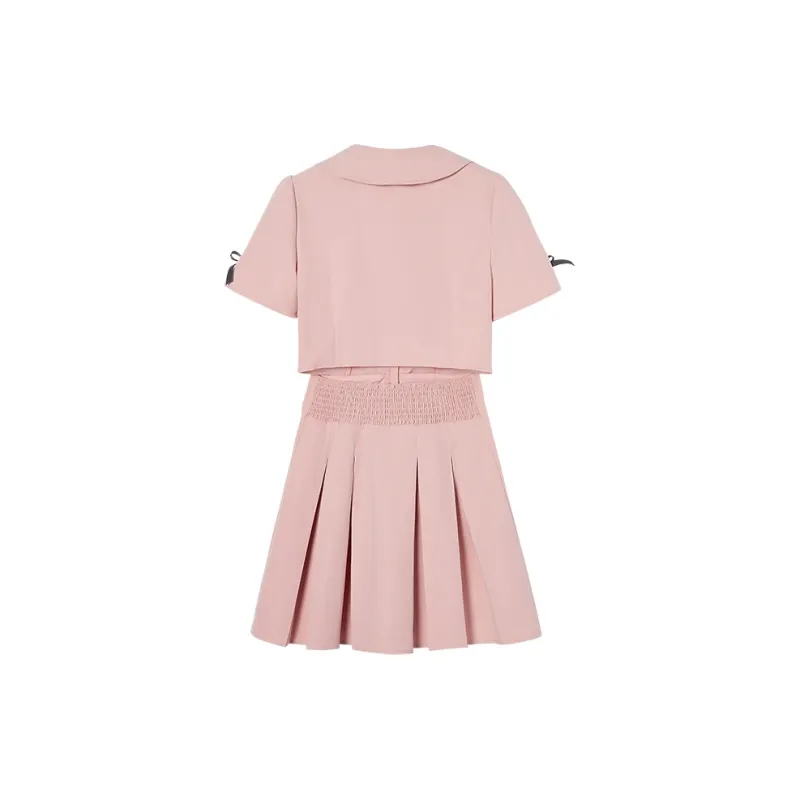 EPTISON WOMAN Short Sleeved Dresses Women's Pink-1