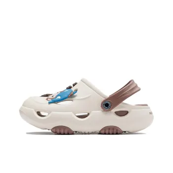 FAIRWHALE Beach Sandals Men's Beige Brown/White/Orange