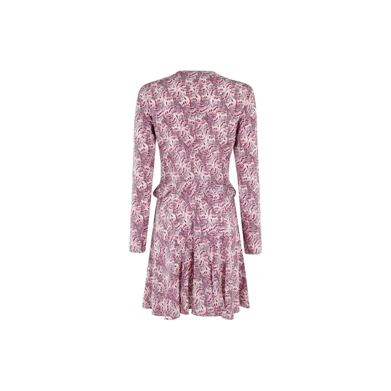 ISABEL MARANT V-Neck Sleeved Midi Dress-1